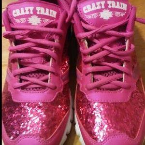 Crazy Train glitter sneakers